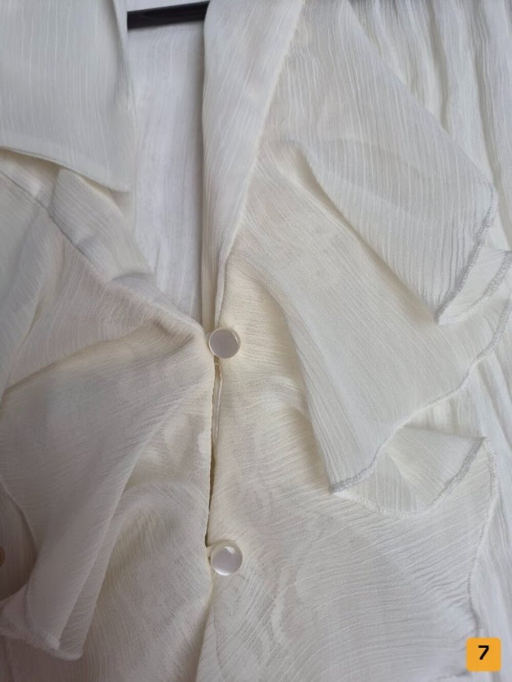 Pinko Ruffled Blouse cream - Picture 6 of 7